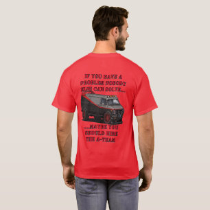 camiseta del logo de A-Team con furgoneta