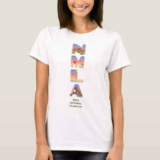 camiseta del logo del centenario de la NMLA