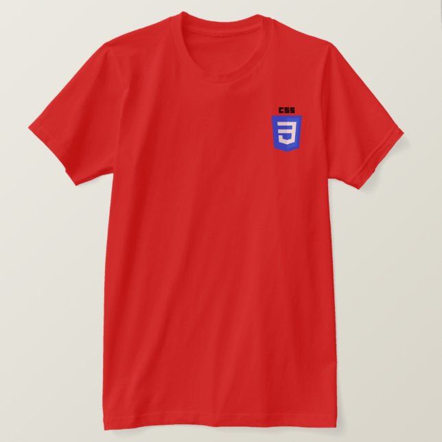 Camiseta del logotipo de CSS3 (Anverso del diseño)
