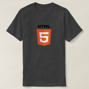 Camiseta del logotipo de HTML5