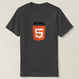 Camiseta del logotipo de HTML5