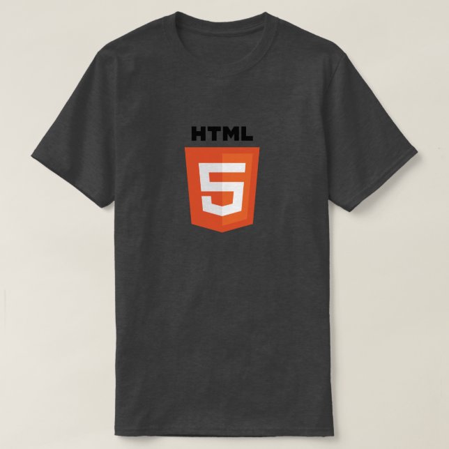 Camiseta del logotipo de HTML5 (Diseño del anverso)