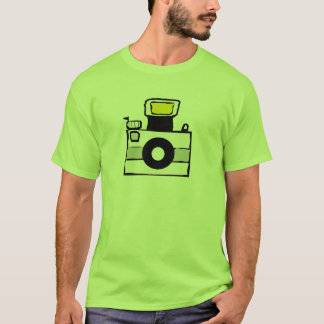 Camiseta del logotipo de la cámara