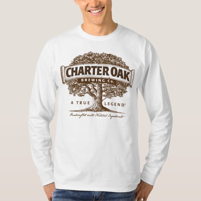 Camiseta del logotipo de la cervecería del roble (Anverso)