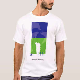 Camiseta del logotipo de la lista del MI