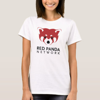 Camiseta del logotipo de la panda roja