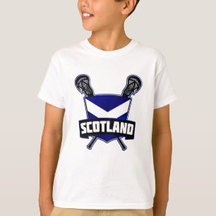 Camiseta del logotipo de LaCrosse del escocés