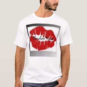 Camiseta del logotipo de los besos de chocolate