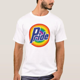 Camiseta del logotipo del arco iris del orgullo