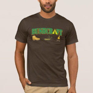 camiseta del logotipo del bushcraft