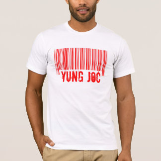 Camiseta del logotipo del código de barras de Yung