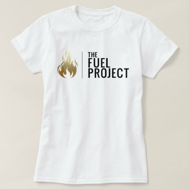 Camiseta del logotipo del combustible (Diseño del anverso)