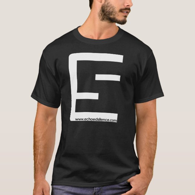 Camiseta del logotipo del ES de los hombres (Anverso)