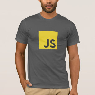 Camiseta del logotipo del Javascript (gris oscuro)