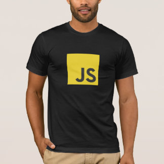 Camiseta del logotipo del Javascript (negro)