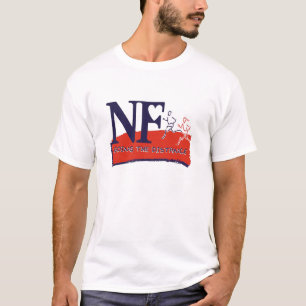 Camiseta del logotipo del maratón del N-F