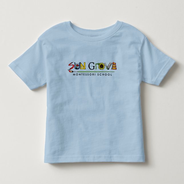 Camiseta del logotipo del niño de la arboleda de (Anverso)