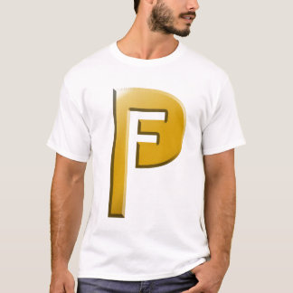 Camiseta del logotipo del oro de las producciones