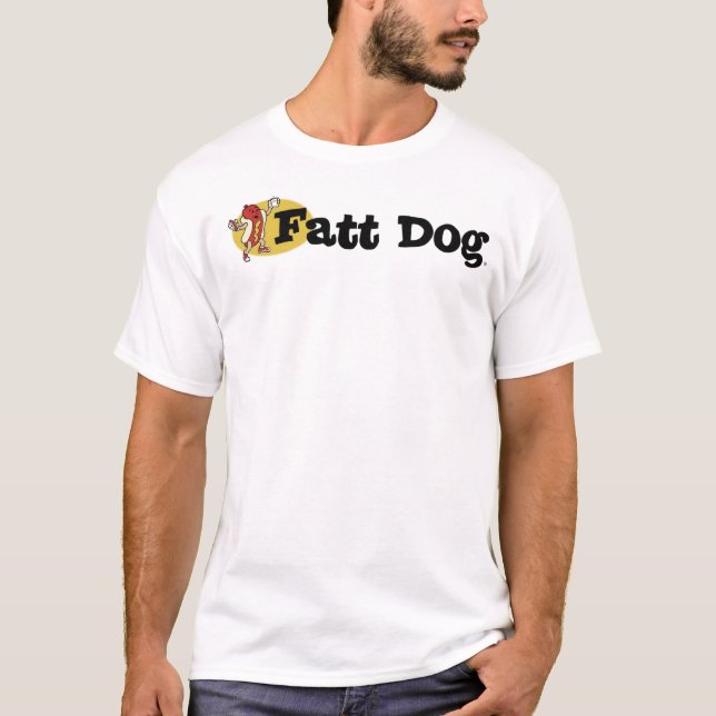 Camiseta del logotipo del perro de Fatt (parte (Anverso)