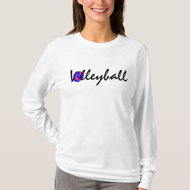 Camiseta del logotipo del voleibol [PERSONALIZAR (Anverso)