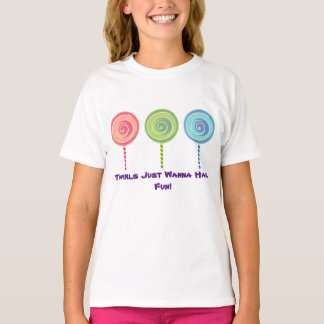 Camiseta del lollipop del chica