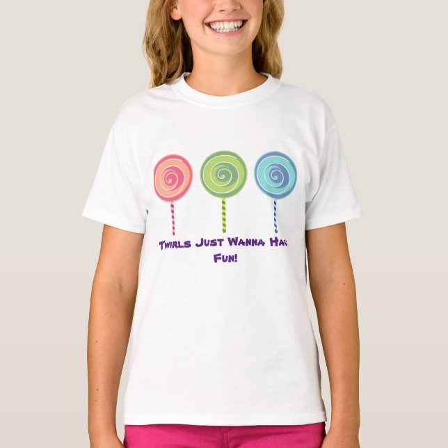 Camiseta del lollipop del chica (Anverso)