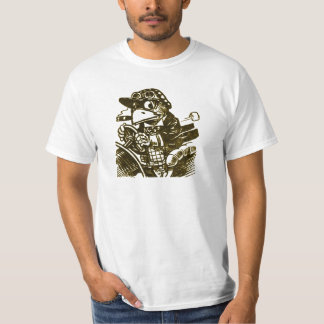Camiseta del loro del cigarro de la cadera que