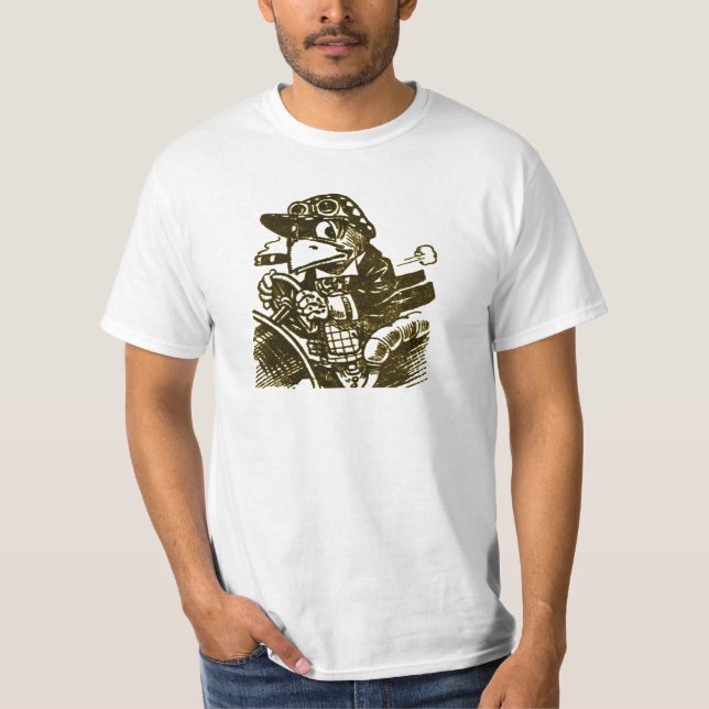 Camiseta del loro del cigarro de la cadera que (Anverso)