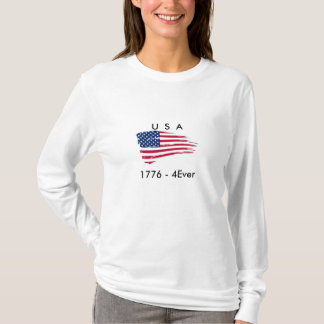 Camiseta del LS de la bandera de las mujeres