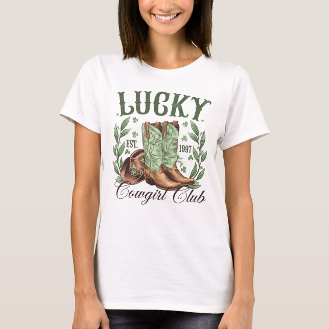 Camiseta del Lucky Cowgirl Club (Anverso)