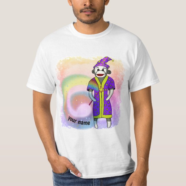 Camiseta del Mago Mono de Calcetín (Anverso)
