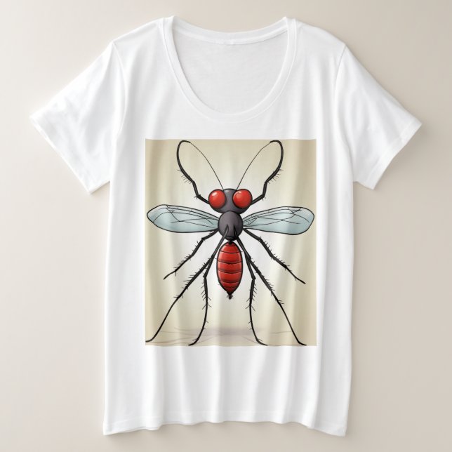 "Camiseta del malvado Personalizado Mosquito - des (Anverso del diseño)
