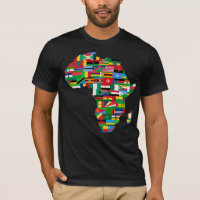 Camiseta del mapa de África