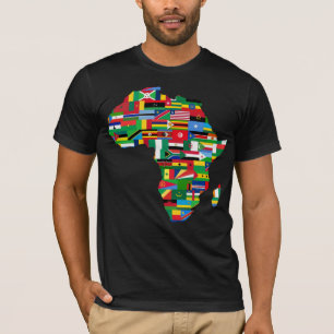 Camiseta del mapa de África