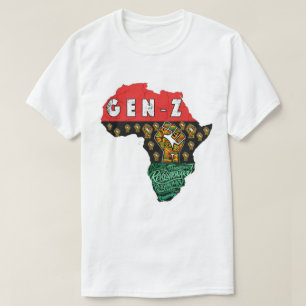 Camiseta del mapa de África revolucionaria panafri