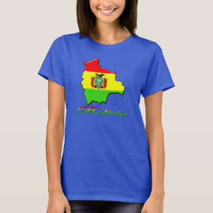 Camiseta del mapa de Bolivia