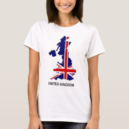 Camiseta del mapa de Británicos