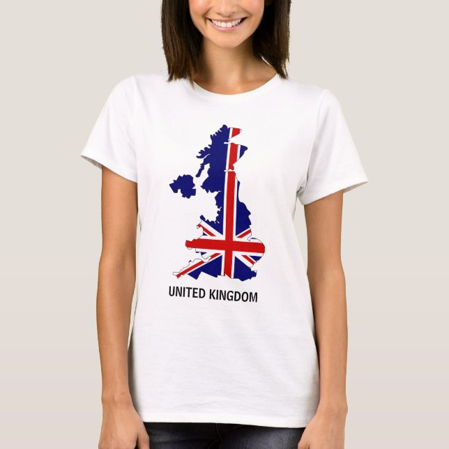 Camiseta del mapa de Británicos (Anverso)