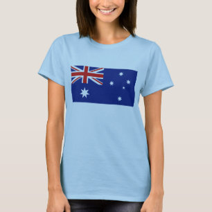 Camiseta del mapa de la bandera x de Australia