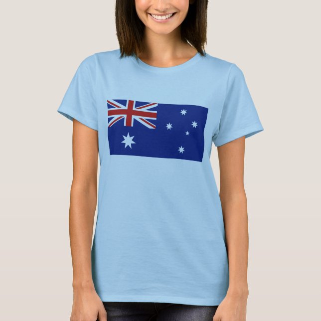 Camiseta del mapa de la bandera x de Australia (Anverso)