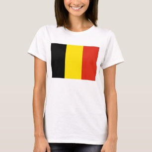 Camiseta del mapa de la bandera x de Bélgica