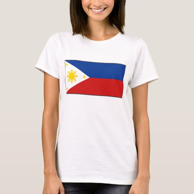Camiseta del mapa de la bandera x de Filipinas (Anverso)