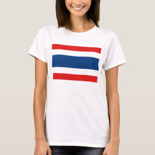 Camiseta del mapa de la bandera x de Tailandia