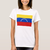 Camiseta del mapa de la bandera x de Venezuela