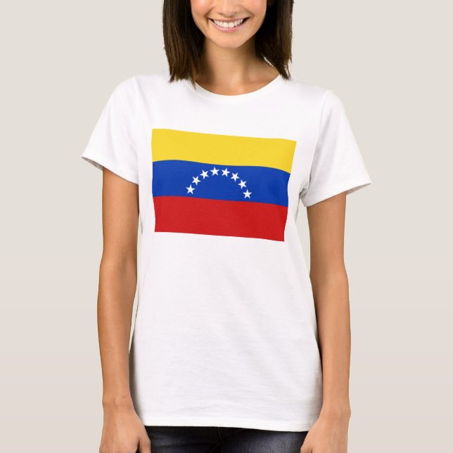 Camiseta del mapa de la bandera x de Venezuela (Anverso)