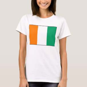 Camiseta del mapa de la bandera x del d'Ivoire de