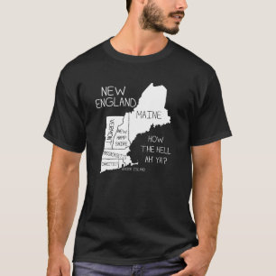 Camiseta del mapa de la geografía de la diversión