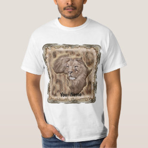 Camiseta del Mapa de Leones de África