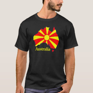 Camiseta del mapa de Macedonia Australia