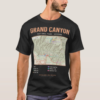 Camiseta del mapa del sendero del Parque Nacional